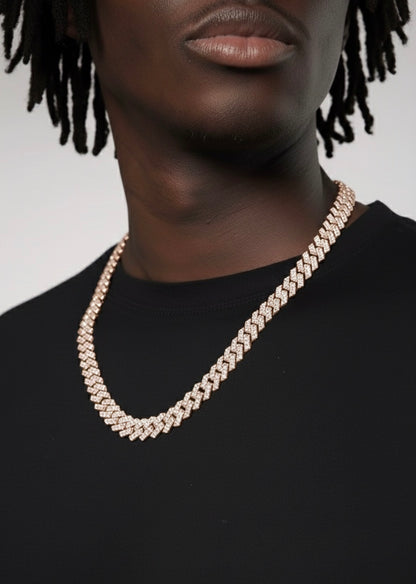 12mm Moissanite Cuban Link Chain