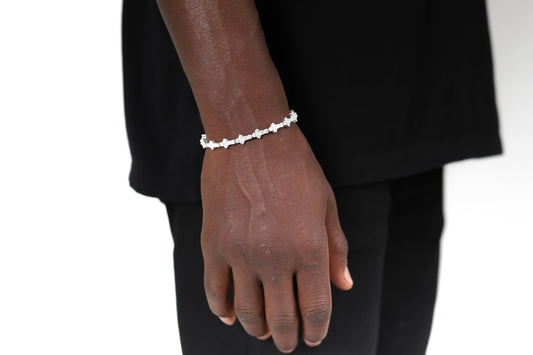 Moissanite Honeycomb Tennis Bracelet