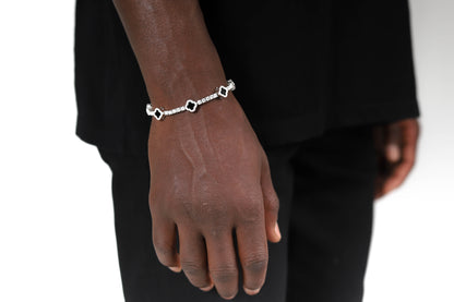 Moissanite Black Clover Tennis Bracelet