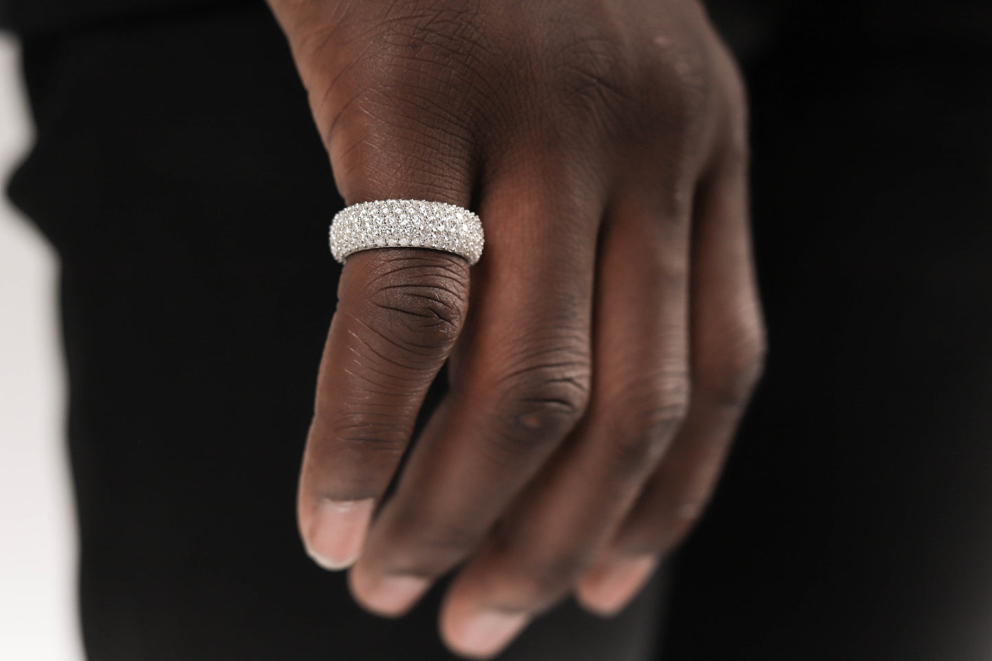 Moissanite 5 Rows Ring