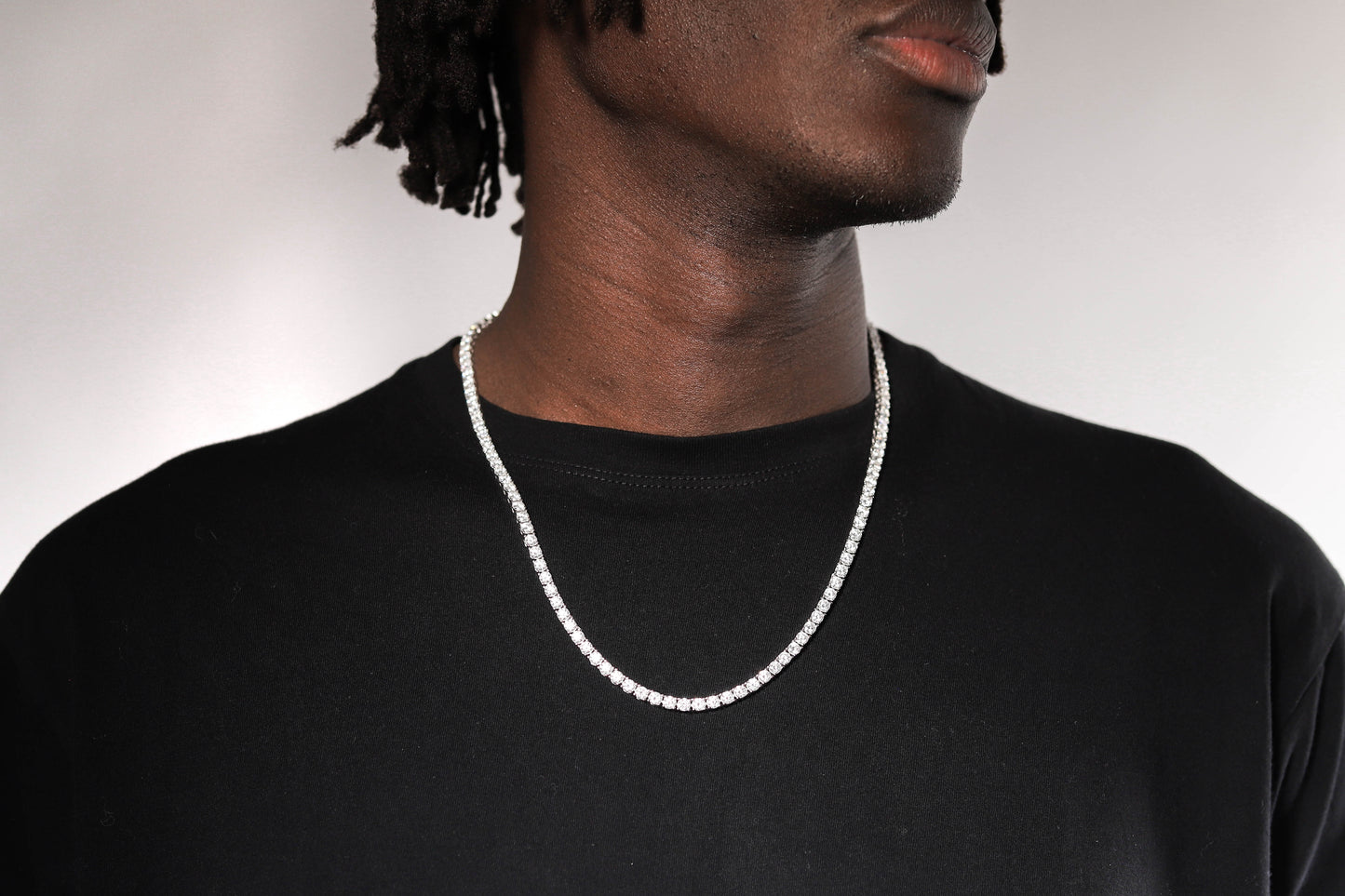 4mm Moissanite Tennis Chain